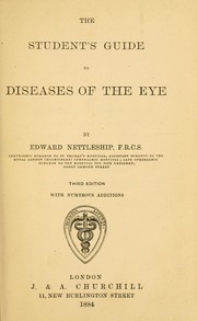 Cover of: The student's guide to diseases of the eye