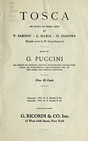 Cover of: Tosca: an opera in three acts