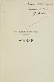 Cover of: Weber by Georges Servières