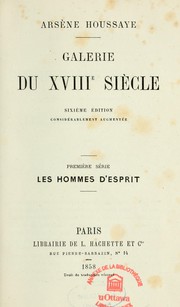 Cover of: Galerie du XVIIIe siècle