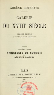 Cover of: Galerie du XVIIIe siècle