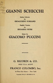 Cover of: Gianni Schicchi