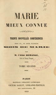 Cover of: Marie mieux connue by Demange Abbé, Demange Abbé