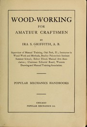 Cover of: Wood-working for amateur craftsmen