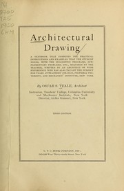 Cover of: Architectural drawing by Oscar S. Teale