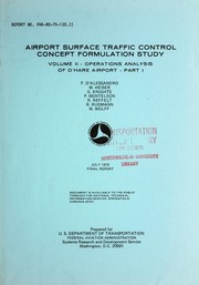 Cover of: Airport surface traffic control concept formulation study by F. D'Alessandro