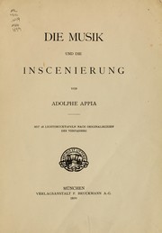 Cover of: Die Musik und die Inscenierung by Adolphe Appia