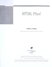 Cover of: HTML plus! by James E. Powell