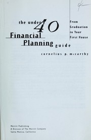 Cover of: The Under 40 Financial Planning Guide | 
