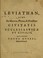 Cover of: Leviathan, sive, De materia, forma, & potestate civitatis ecclesiasticae et civilis