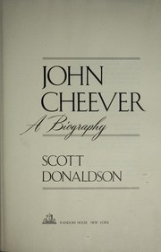 Cover of: John Cheever: a biography