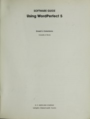 Cover of: Using WordPerfect 5