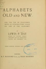 Cover of: Alphabets old and new, for the use of craftsmen