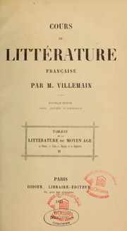 Cover of: Oeuvres de M. Villemain. by Abel-François Villemain