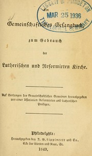 Cover of: Ein Gemeinschaftliches Gesangbuch by 