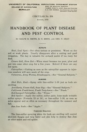 Cover of: Handbook of plant disease and pest control