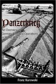 Cover of: Panzerkrieg by Franz Kurowski