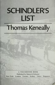 Cover of: Schindler's list by Thomas Keneally