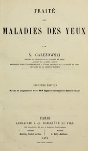 Cover of: Traité des maladies des yeux