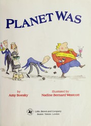 Cover of: Planet Was by Amy Boesky