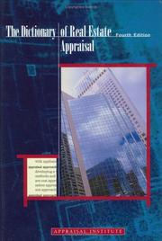 Cover of: The Dictionary of Real Estate Appraisal by Appraisal Institute