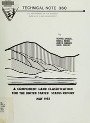 Cover of: A Component land classification for the United States: status report