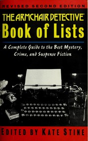 Cover of: The Armchair detective book of lists by edited by Kate Stine.