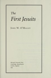 Cover of: The first Jesuits by John W. O'Malley
