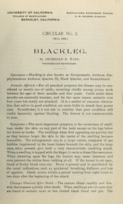 Cover of: Blackleg