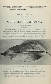 Cover of: White fly in California | C. W. Woodworth