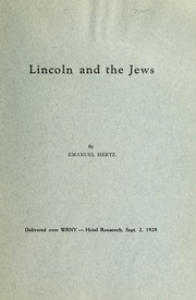 Cover of: Lincoln and the Jews