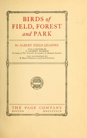 Cover of: Birds of field, forest and park