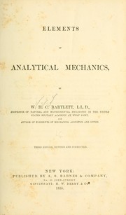 Cover of: Elements of analytical mechanics