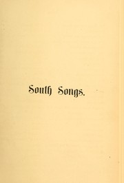 Cover of: South songs by T. C. De Leon
