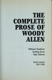 Cover of: The complete prose of Woody allen.