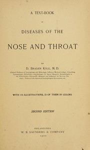 Cover of: A Text-book of diseases of the nose and throat