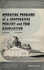 Cover of: Operating problems of a cooperative poultry and feed association