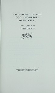 Cover of: Gods and heroes of the Celts