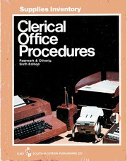 Cover of: Clerical office procedures by William Robert Pasewark