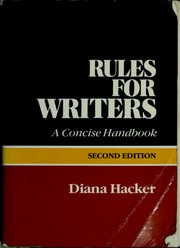 Cover of: Rules for writers by Diana Hacker