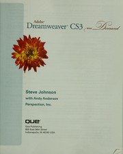 Cover of: Adobe Dreamweaver CS3 on demand by Steve Johnson