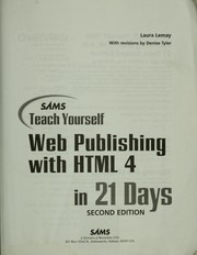 Cover of: Sams teach yourself Web publishing with HTML 4 in 21 days by Laura Lemay