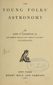 Cover of: The young folks' astronomy