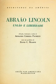 Cover of: União e liberdade. by Abraham Lincoln