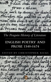 Cover of: English Poetry and Prose 1540-1674 (Hist of Literature)