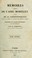 Cover of: Mémoires (inédits) de l'abbé Morellet suivis de sa correspondance avec M. le comte R*** ministre des Finances à Naples