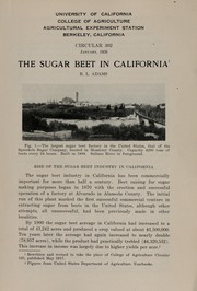 Cover of: The sugar beet in California