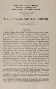 Cover of: Plant disease and pest control