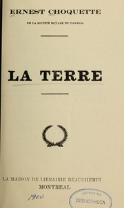 Cover of: La terre