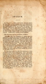 Cover of: Speech of Daniel Webster, in reply to Mr. Hayne, of South Carolina: the resolution of Mr. Foot, of Connecticut, relative to the public lands, being under consideration